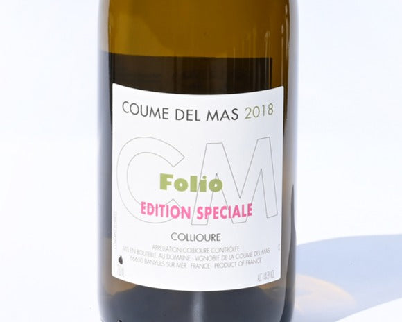 2018 Coume Del Mas “Folio Edition Speciale” Grenache Blanc